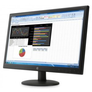 Monitor Uso profesional para la PYME HP V241p Monitor Uso profesional para la PYME HP V241p de 23.6 pulgadas vista derecha.