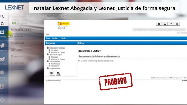 Instalar Lexnet Abogacia y Lexnet Justicia de forma segura