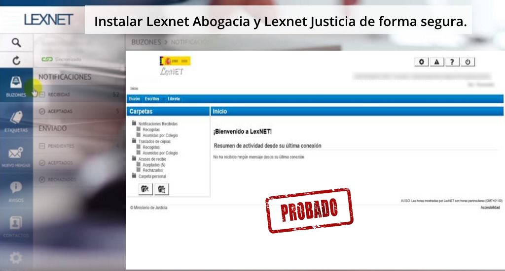 Instalar Lexnet Abogacia y Lexnet Justicia de forma segura