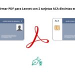 Como firmar PDF para Lexnet con 2 tarjetas ACA distintas MAC