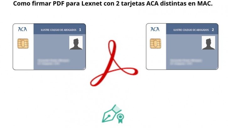 Como firmar PDF para Lexnet con 2 tarjetas ACA distintas en MAC