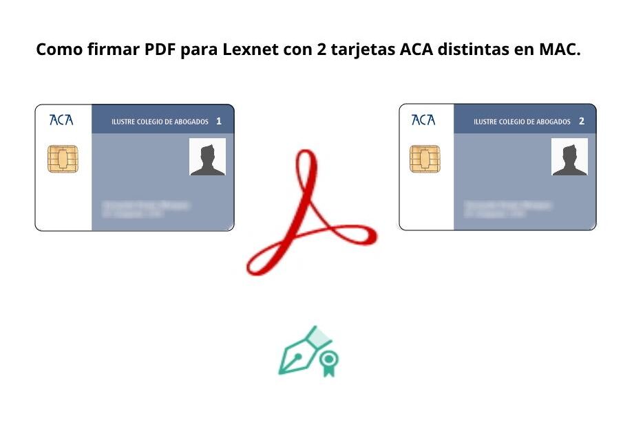 Como firmar PDF para Lexnet con 2 tarjetas ACA distintas en MAC