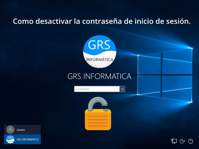 Pantalla de login de windows 10