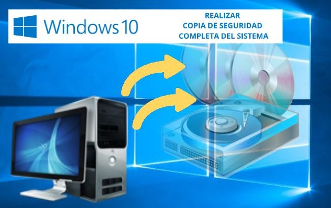 copia de seguridad de windows10 - imagen del sistema