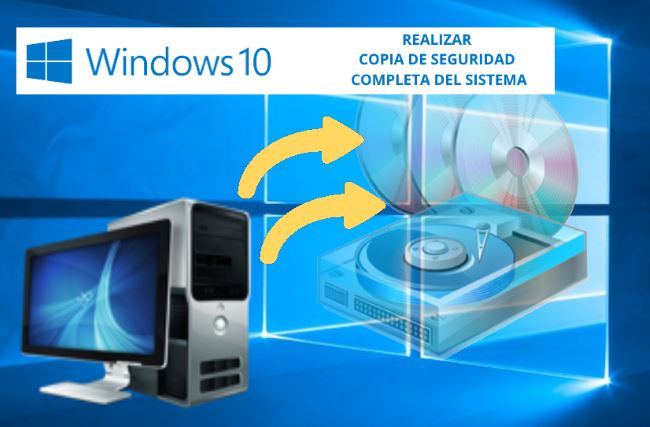 copia de seguridad de windows10 - imagen del sistema