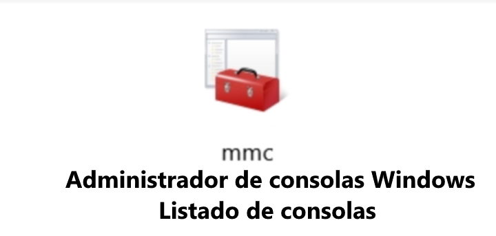 Logotipo Administrador de Consolas de windows