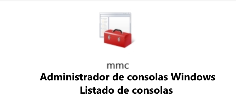 Logotipo Administrador de Consolas de windows