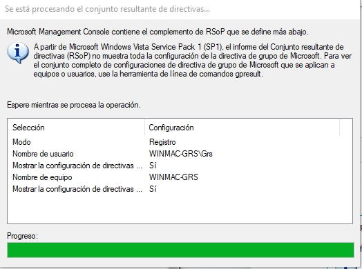 Visor de políticas de grupo de Windows